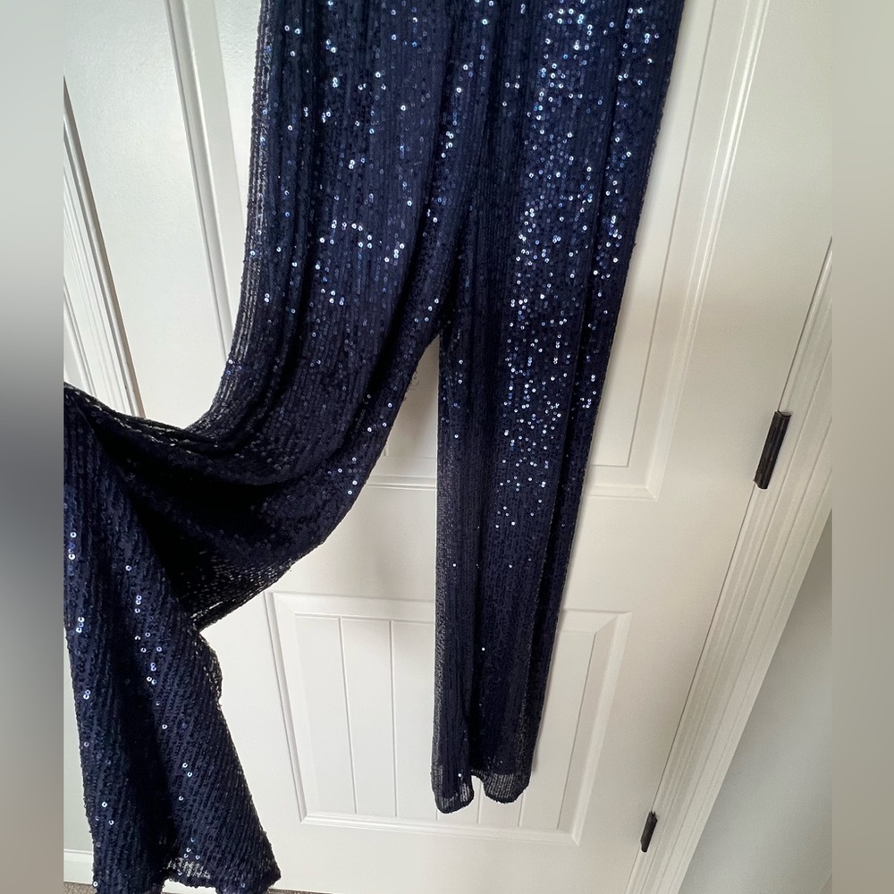 Navy Blue Sequin Jumper - Picture 4 of 13